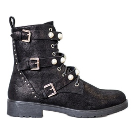 Seastar Botas altas con cuentas negro Seastar Botas altas con cuentas negro