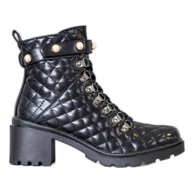 Seastar Botas acolchadas en la plataforma negro