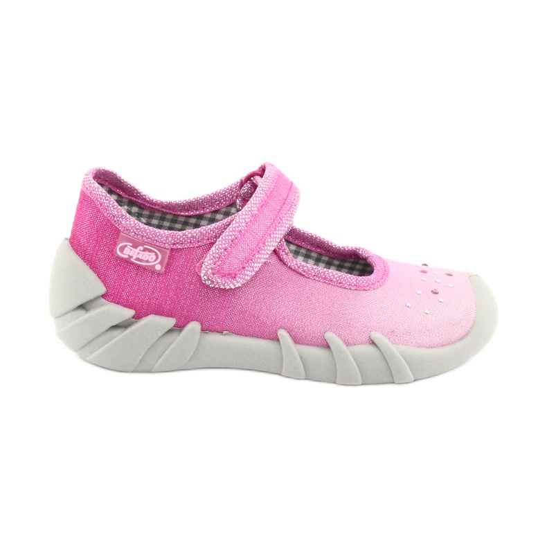 Calzado infantil befado 109P195 rosado gris