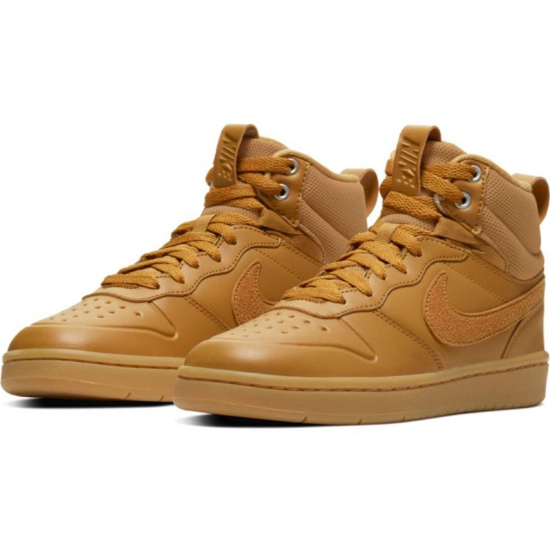 Bota Nike Court Borough Mid 2 Jr BQ5440-700 marrón