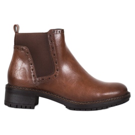 Filippo Botas marrones con cuero ecológico marrón