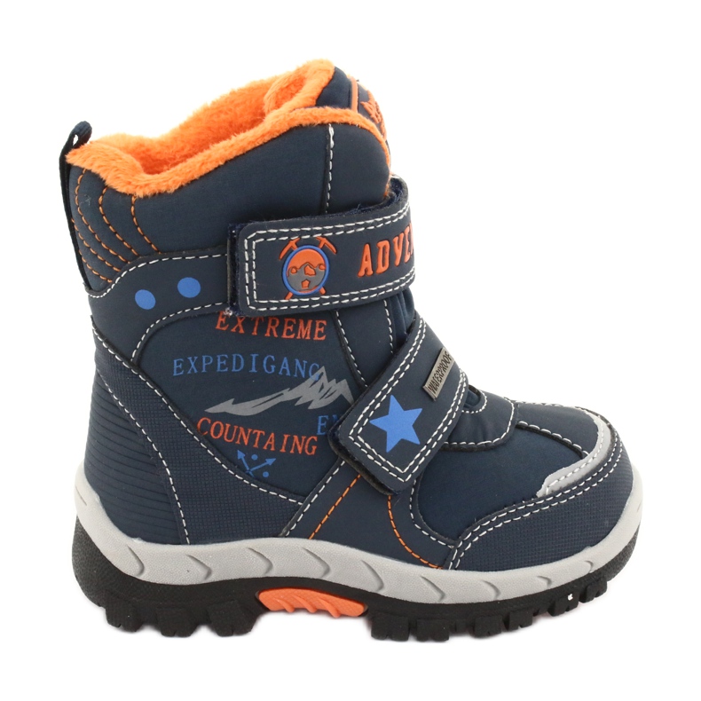American Club Botas americanas con membrana RL35 azul marino naranja
