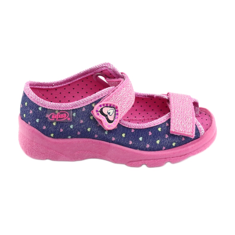 Calzado infantil befado 969X143 azul marino rosado