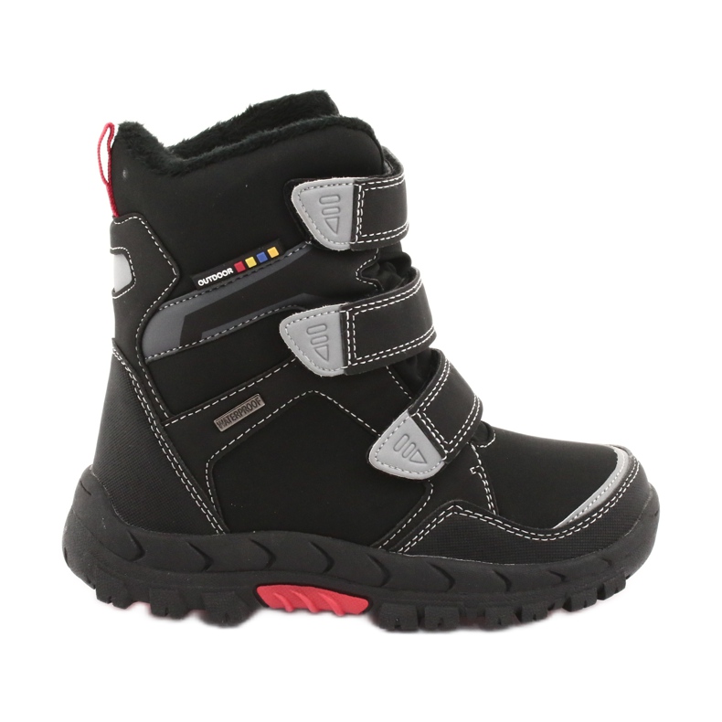 Botas con membrana American Club RL32 negro rojo Botas con membrana American Club RL32 negro rojo