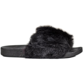 Bona Zapatillas con piel negro