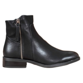 SDS Botines negros con cremallera