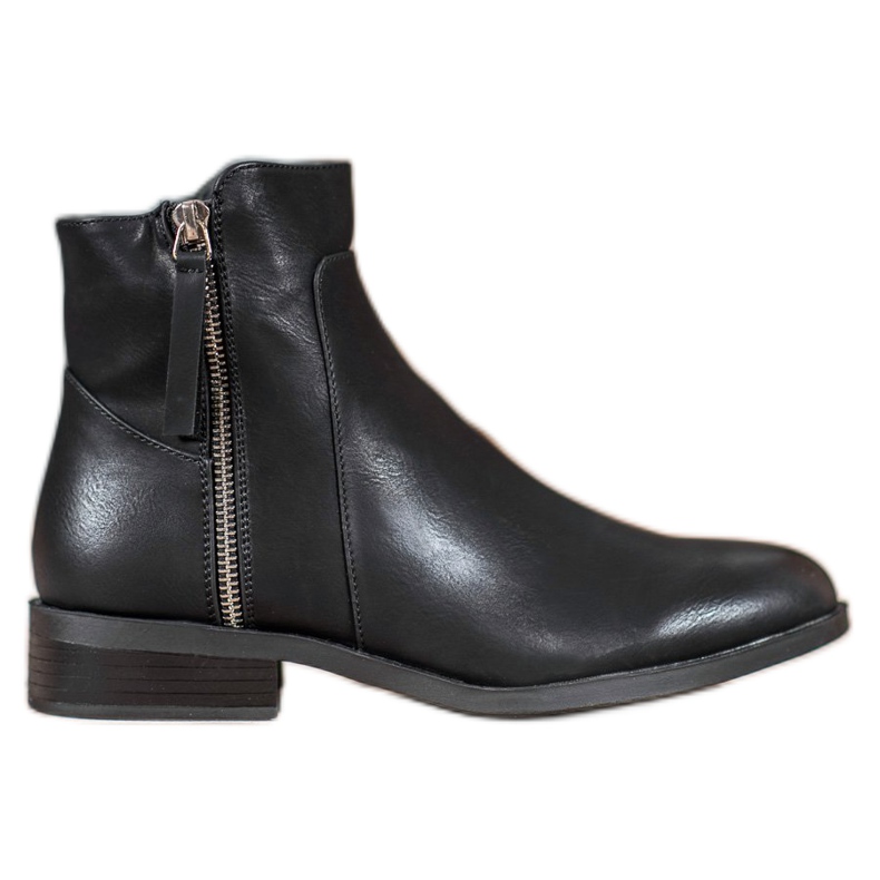 SDS Botines negros con cremallera