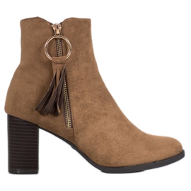 Filippo Botas de gamuza con estilo marrón