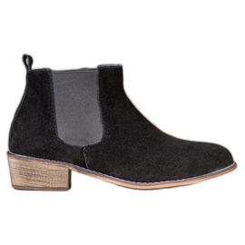 Goodin Botas Chelsea de piel negro