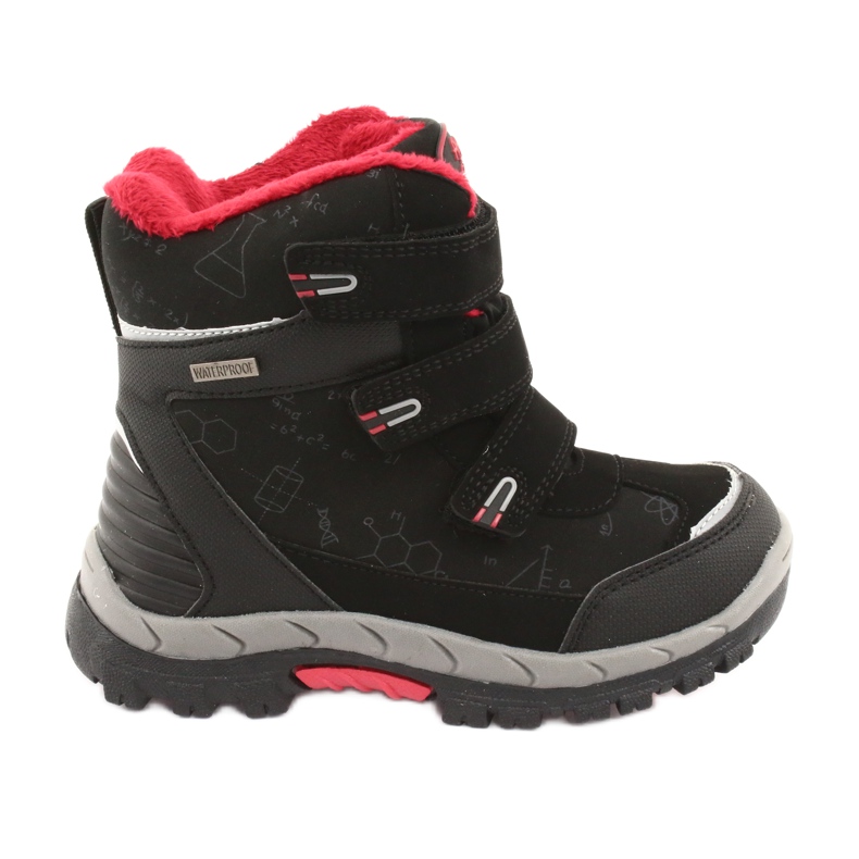 Botas softshell negras American Club HL20 con membrana negro rojo Botas softshell negras American Club HL20 con membrana negro rojo