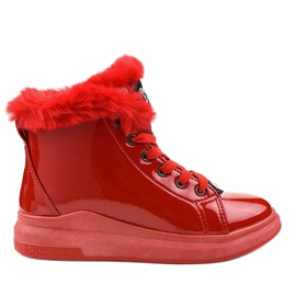 Deportivas lacadas rojo cálido TL135-10 Deportivas lacadas rojo cálido TL135-10