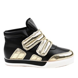 Zapatillas negras con aislamiento en la cuña GF-ZM26 negro