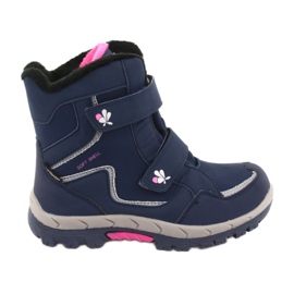 American Club Botas de membrana American HL26 azul marino rosado