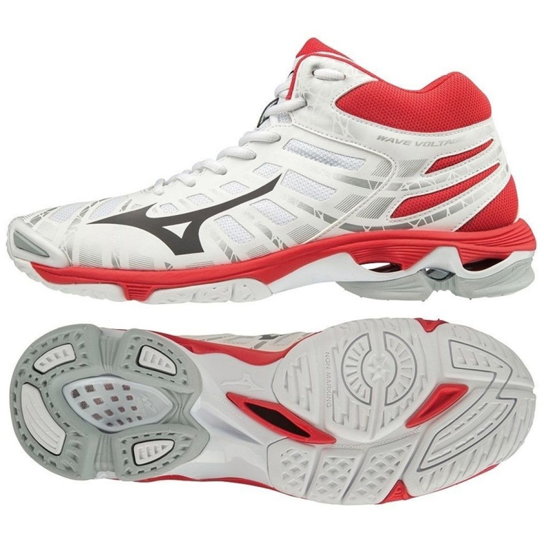 Zapatos Mizuno Wave Voltage Mid M V1GA196508 blanco blanco Zapatos Mizuno Wave Voltage Mid M V1GA196508 blanco blanco