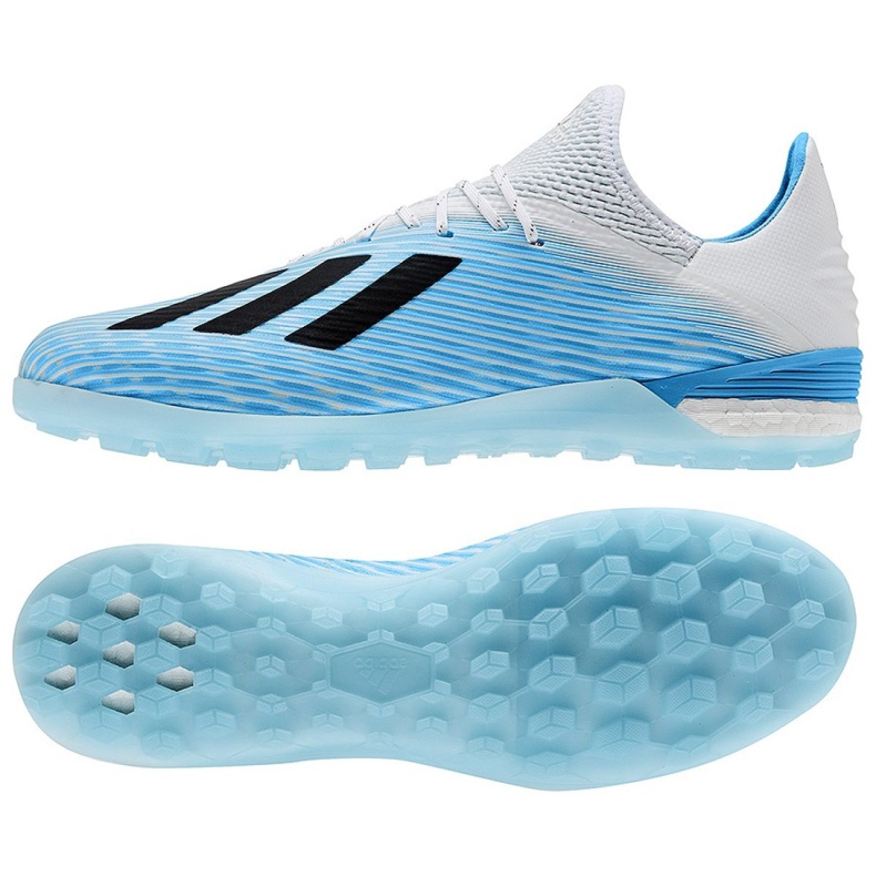 Botas de fútbol adidas X 19.1 Tf M F99999 blanco azul