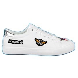 Seastar Zapatillas militares con parches blanco