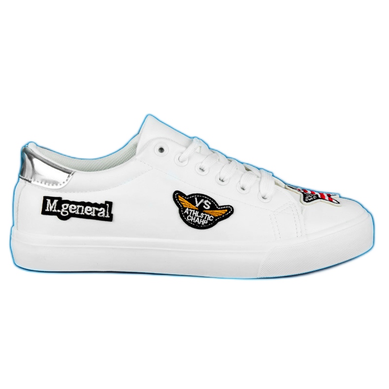 Seastar Zapatillas militares con parches blanco