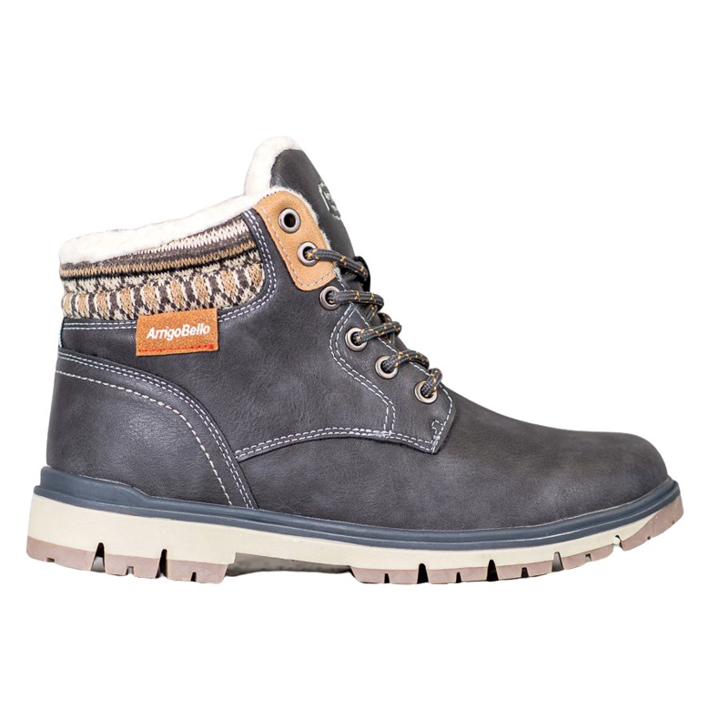 Arrigo Bello Trappers con cordones gris Arrigo Bello Trappers con cordones gris