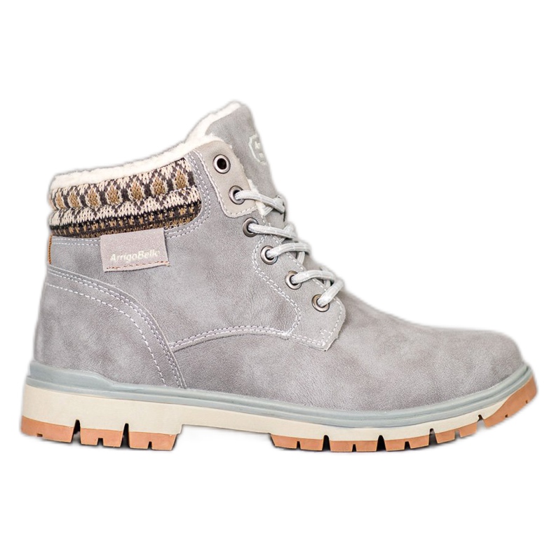 Arrigo Bello Trappers con cordones gris Arrigo Bello Trappers con cordones gris
