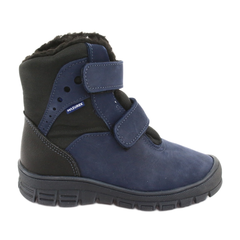 Botas botas con membrana Mazurek 1352 azul marino negro