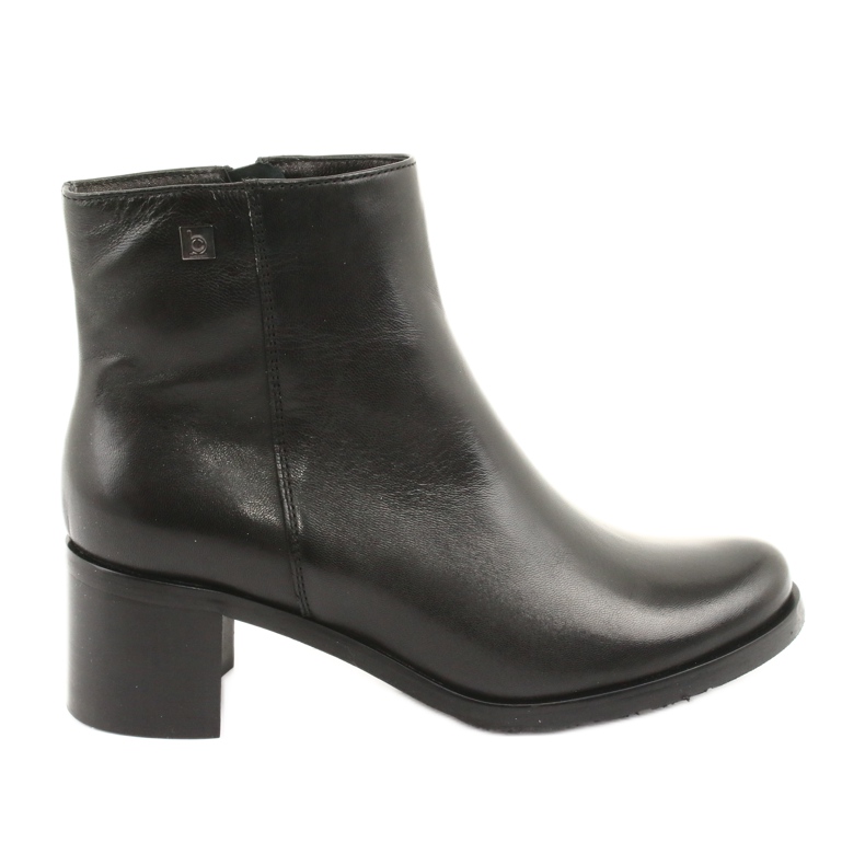 Arka Tacones altos aislados de cuero para mujeres 7387 negro