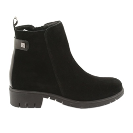 Arka Botas para mujeres a aislamiento de cuero de gamuza 7202 negro