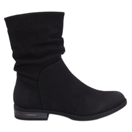 Botas negras planas de mujer negras 5139 Black negro