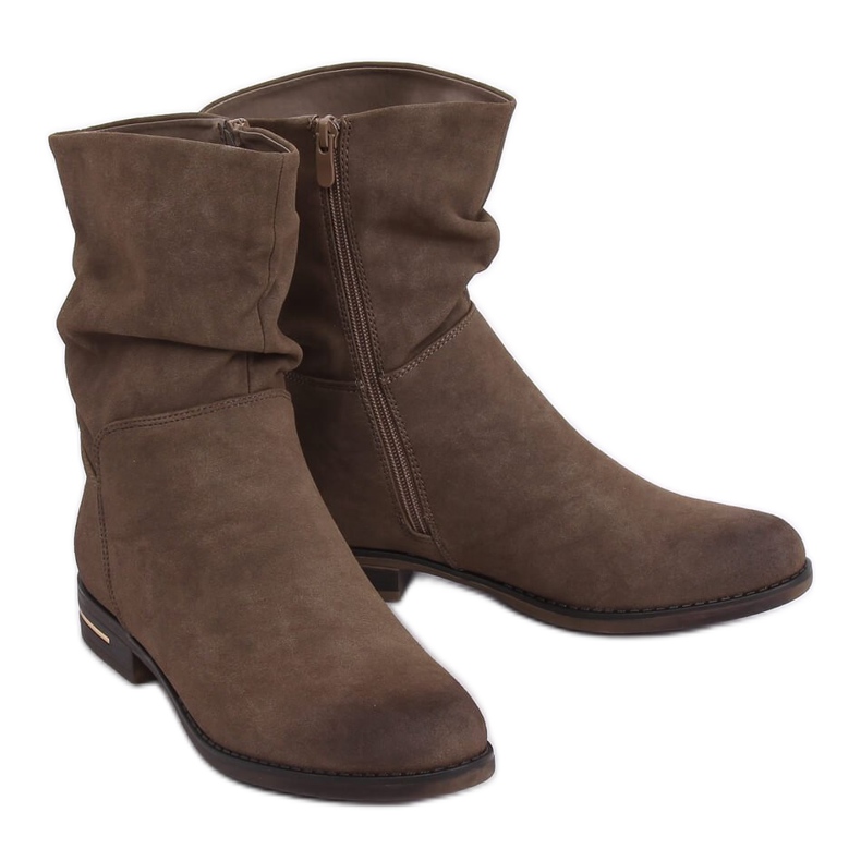Botas planas de mujer khaki 5139 khaki caqui Botas planas de mujer khaki 5139 khaki caqui