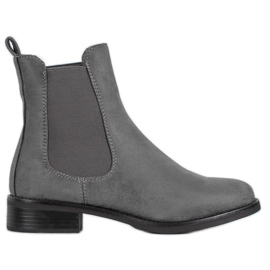 SDS Botines Chelsea de ante gris