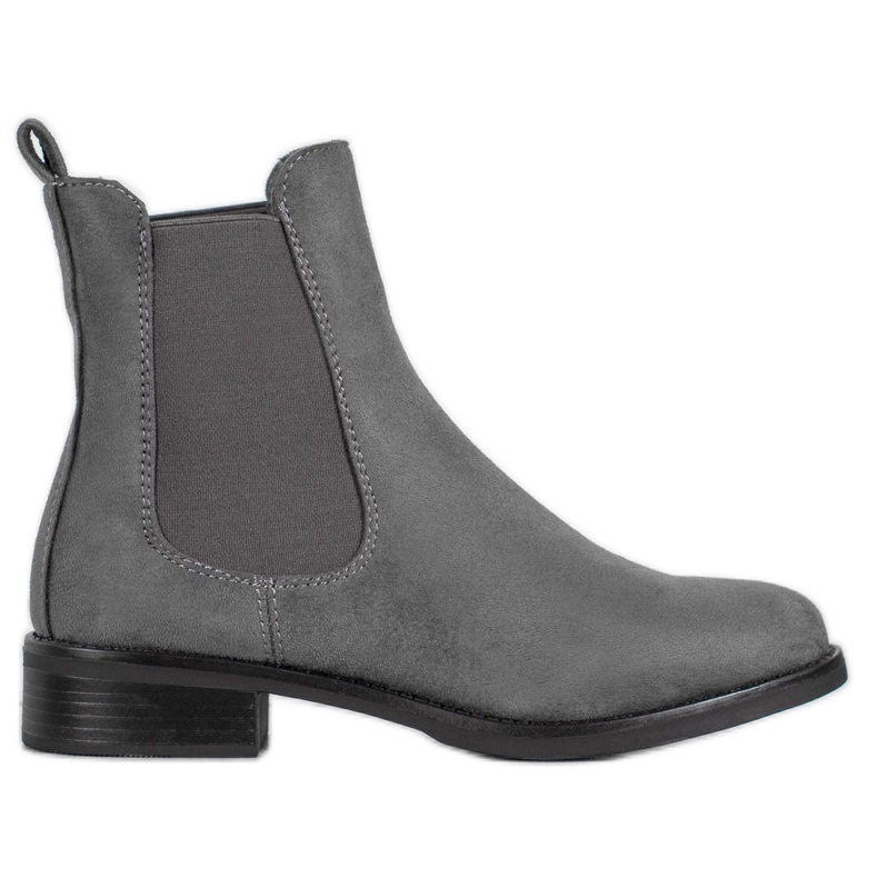 SDS Botines Chelsea de ante gris