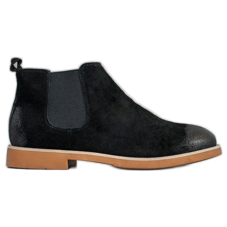 SDS Botas Chelsea de piel negro