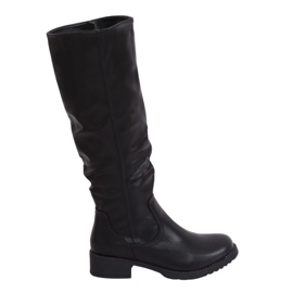 Botas planas de mujer negras 1084-PG Black negro