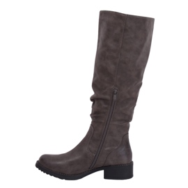 Botines planos grises para mujer 1084-PG Gris