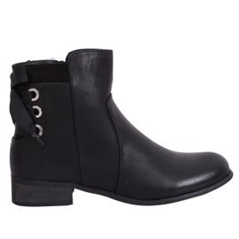 Botas negras planas de mujer negras 1184-PA Black negro