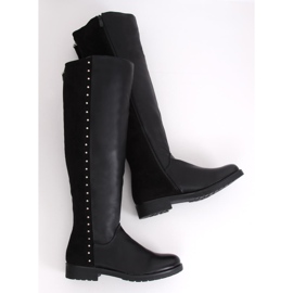 Botas de montar con aislamiento grueso negro G3369A Negro