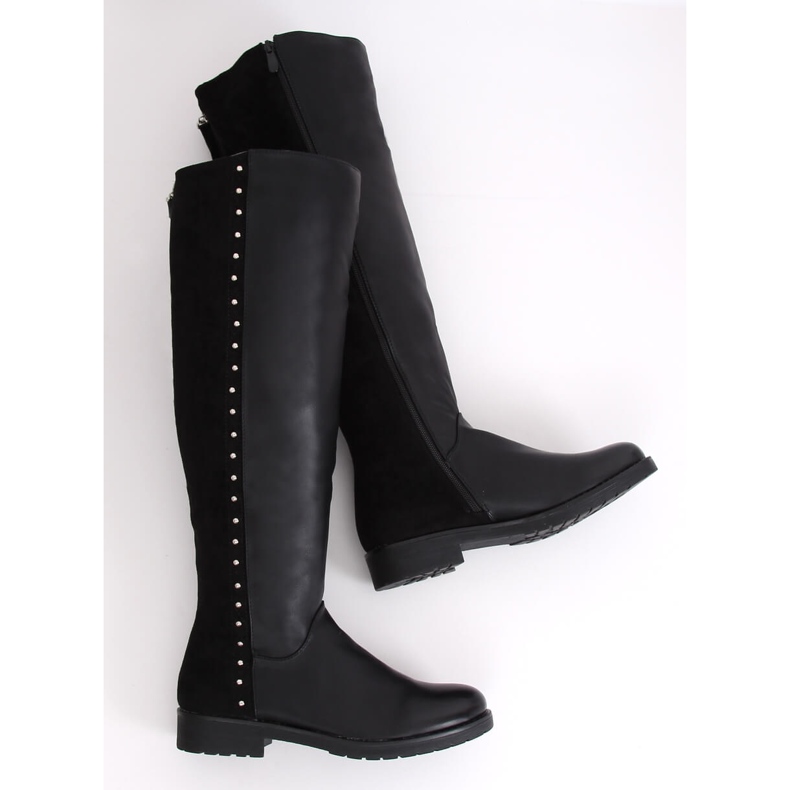 Botas de montar con aislamiento grueso negro G3369A Negro