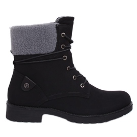 Botas negras con cordones K-9926 Black negro