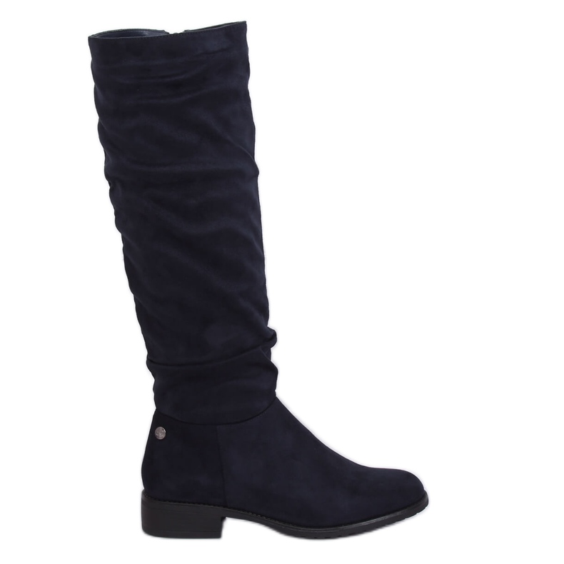 Botas mujer ante azul marino E9308 Azul