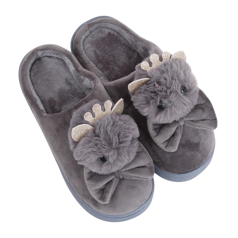 Pantuflas gris mujer gris DD112 Gris