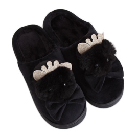 Pantuflas negras de mujer negras DD112 Black negro