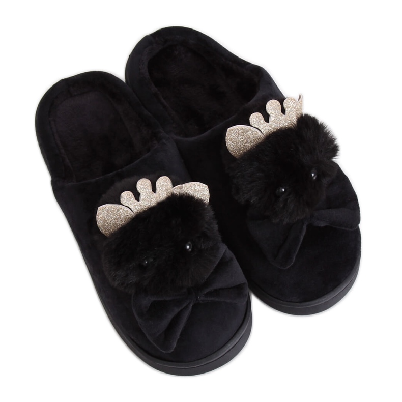 Pantuflas negras de mujer negras DD112 Black negro