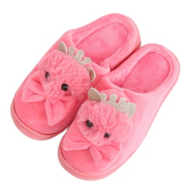 Pantuflas de mujer rosa oscuro DD112 Rojo