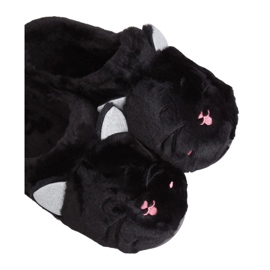 Pantuflas negras de mujer negras MA16 Negras negro