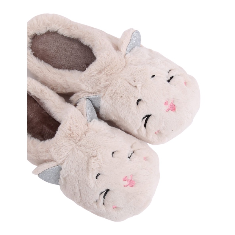 Zapatillas de mujer beige MA16 Milk White