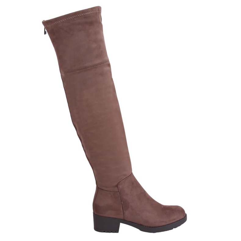 Botas de montar para mujer beige-marrón 0-207 Khaki Botas de montar para mujer beige-marrón 0-207 Khaki