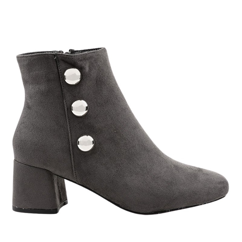 Botas de ante gris en el poste L068 Botas de ante gris en el poste L068