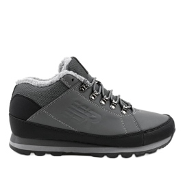 Botas de nieve con aislamiento gris 9WH917 negro