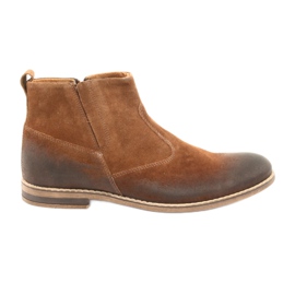 Botas Jodhpur de ante con cremallera Camel Riko 859 Botas Jodhpur de ante con cremallera Camel Riko 859
