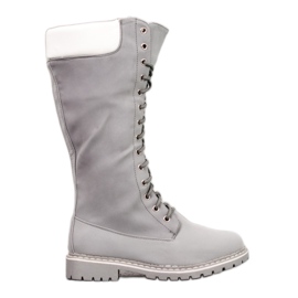 Seastar Botas cálidas con cordones gris Seastar Botas cálidas con cordones gris