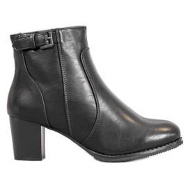 J. Star Botas clásicas de tacón alto negro